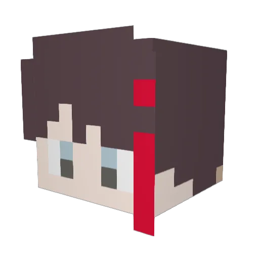 mirori91 Minecraft avatar head, 3D render