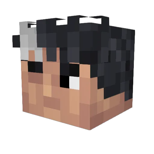 miroslovx Minecraft avatar head, 3D render
