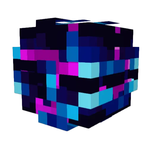 mirrff Minecraft avatar head, 3D render