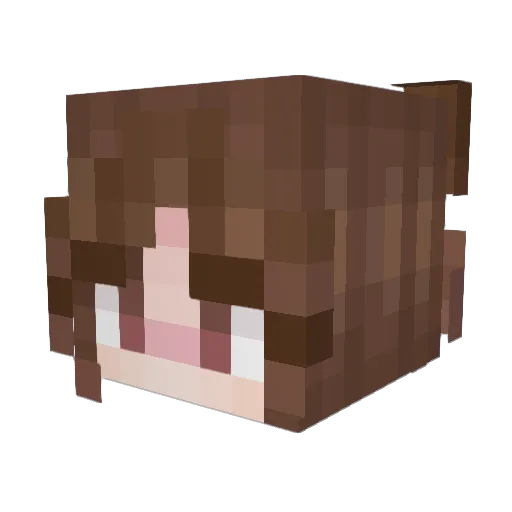 mirrkit Minecraft avatar head, 3D render