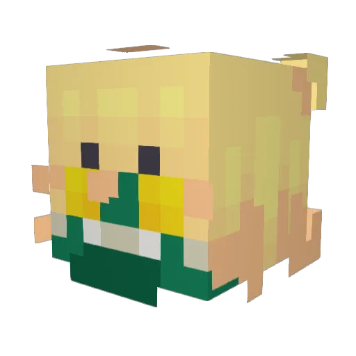 mirrorguy Minecraft avatar head, 3D render