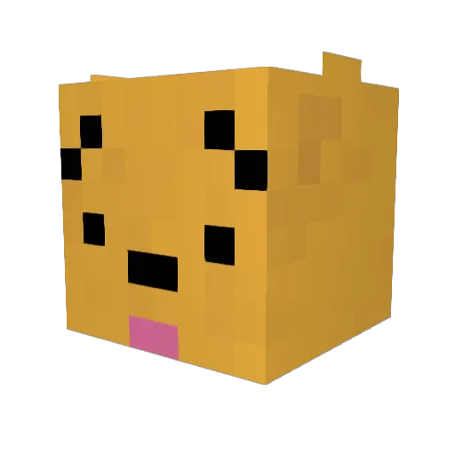 mirrorsmirrors Minecraft avatar head, 3D render