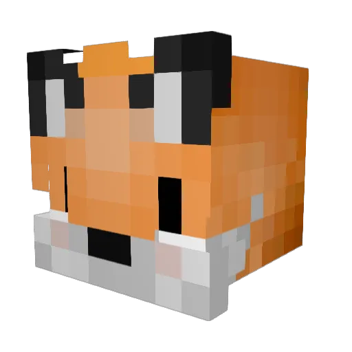 mirsomniar Minecraft avatar head, 3D render
