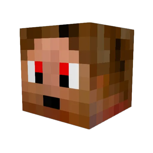 mirtabucket Minecraft avatar head, 3D render