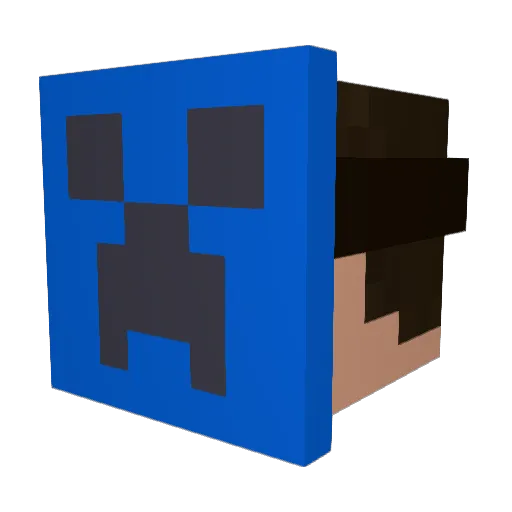 miruka3369 Minecraft avatar head, 3D render