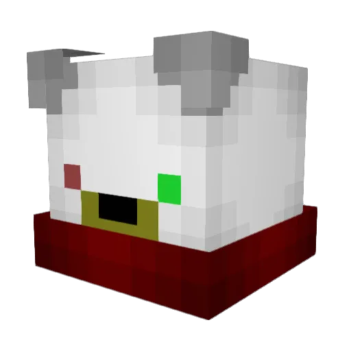 mirukuma1156 Minecraft avatar head, 3D render