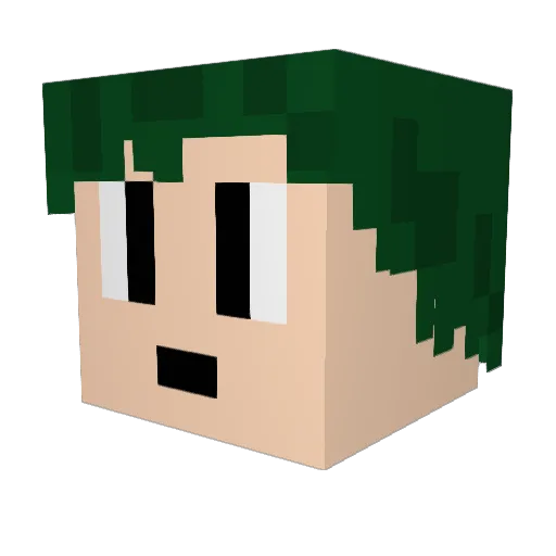 mirzaminecraft Minecraft avatar head, 3D render