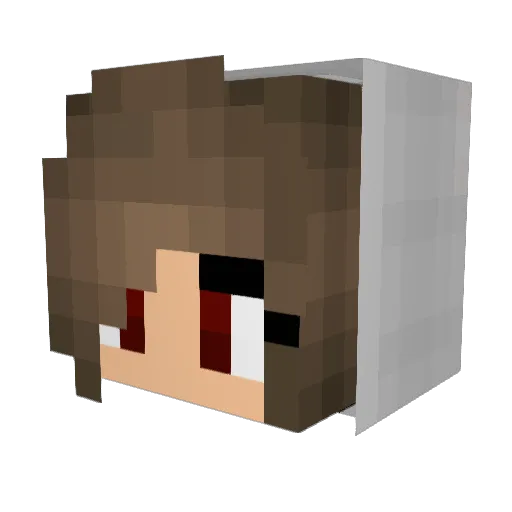 misa_1414 Minecraft avatar head, 3D render