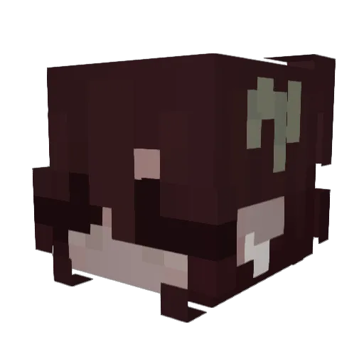 misaaaaaa Minecraft avatar head, 3D render