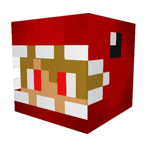 misaelvivero Minecraft avatar head, 3D render