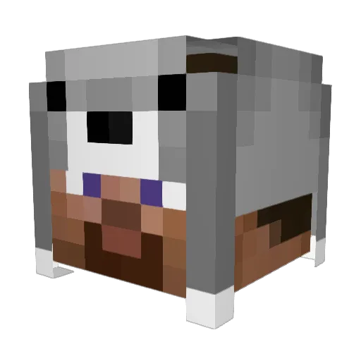 mischieves Minecraft avatar head, 3D render