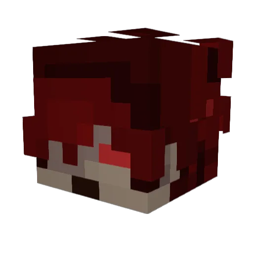 mischievouspixel Minecraft avatar head, 3D render