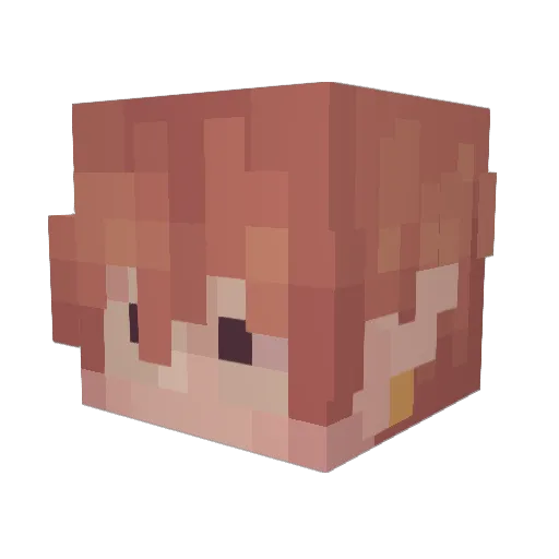 miscis Minecraft avatar head, 3D render