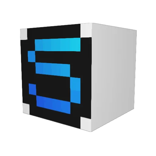 misdirected Minecraft avatar head, 3D render
