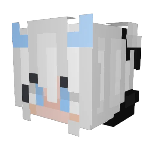 misdms Minecraft avatar head, 3D render