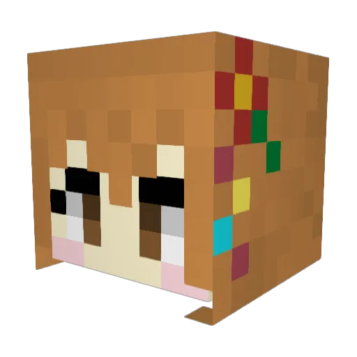 miseisama37 Minecraft avatar head, 3D render