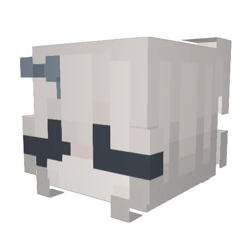 misent Minecraft avatar head, 3D render
