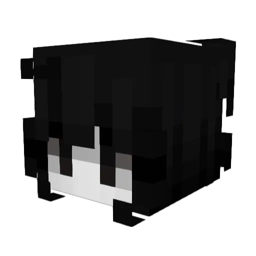 miserate Minecraft avatar head, 3D render