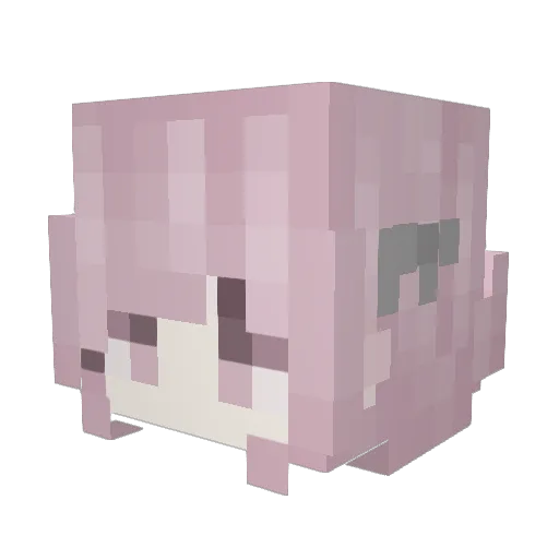 miseu Minecraft avatar head, 3D render