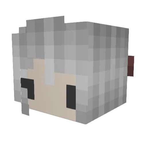 misfitjosh Minecraft avatar head, 3D render