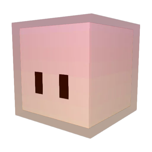 mishaboxer Minecraft avatar head, 3D render
