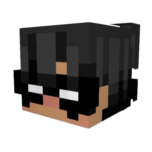 mishachen Minecraft avatar head, 3D render