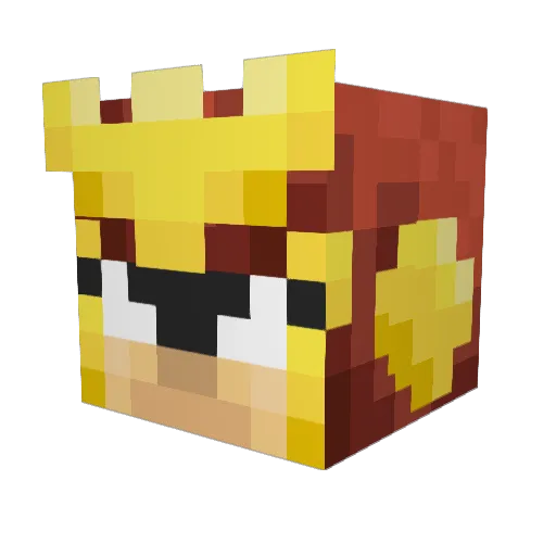 mishawakamatt Minecraft avatar head, 3D render