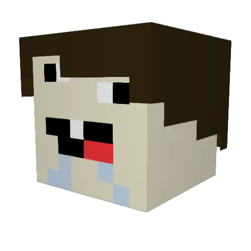 mishcharlo Minecraft avatar head, 3D render
