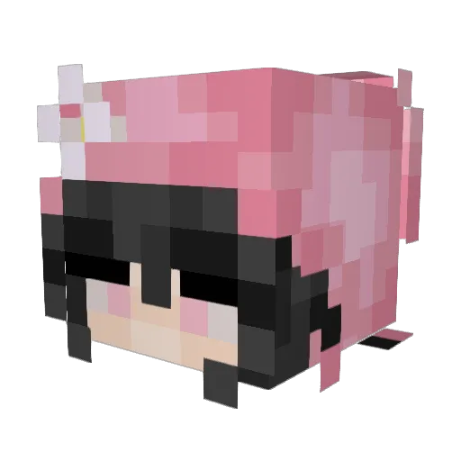 mishoplays Minecraft avatar head, 3D render