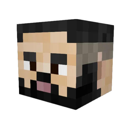 mishorvz Minecraft avatar head, 3D render