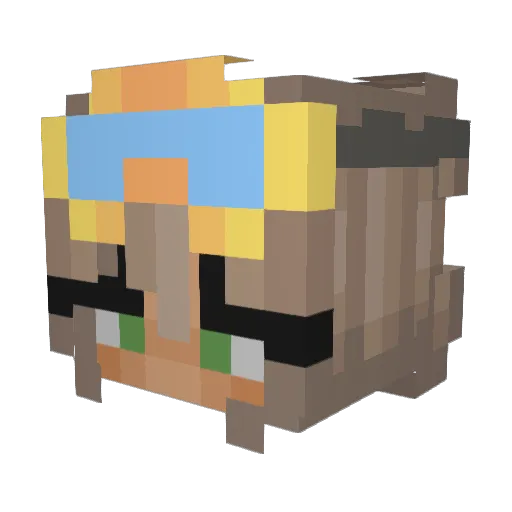 misiaczeklover Minecraft avatar head, 3D render