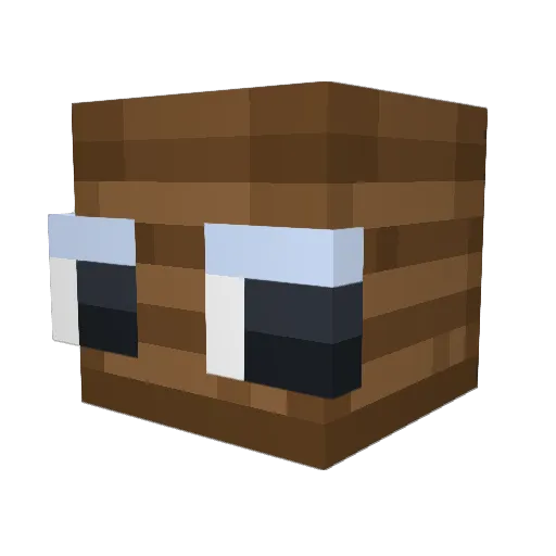 misinek Minecraft avatar head, 3D render