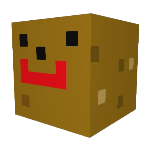 misinosaurus Minecraft avatar head, 3D render