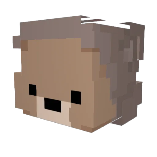 misiumisiulek Minecraft avatar head, 3D render