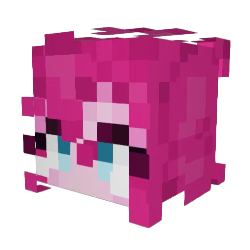 miskova_ Minecraft avatar head, 3D render