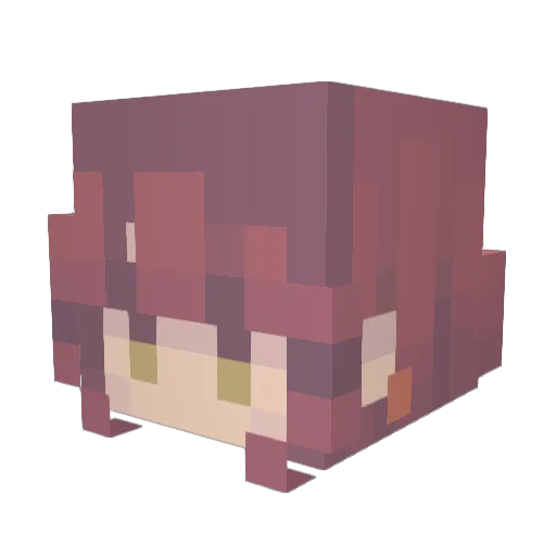 miskredit Minecraft avatar head, 3D render