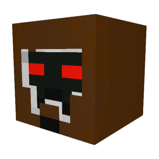 miskuu Minecraft avatar head, 3D render