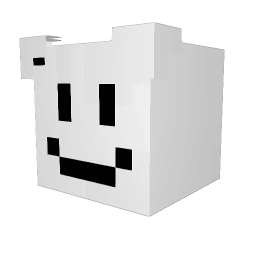 miso_shiru3 Minecraft avatar head, 3D render