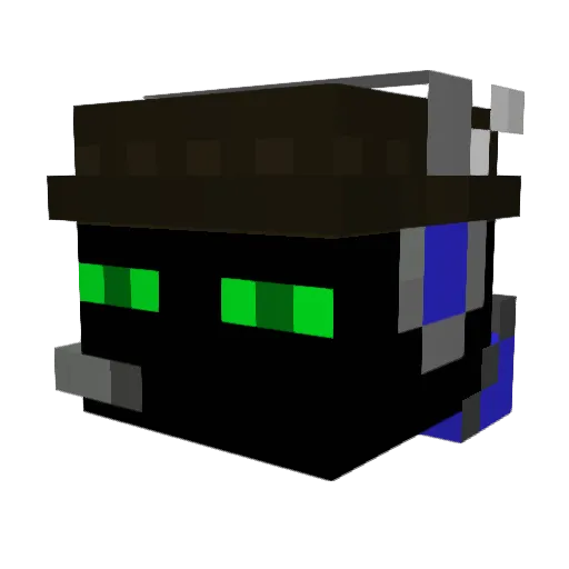 misojop Minecraft avatar head, 3D render