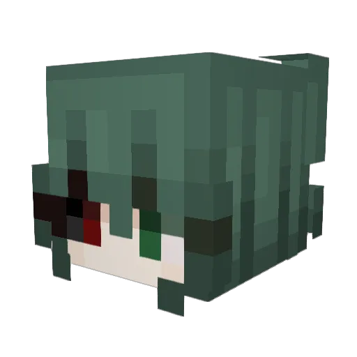 misokk Minecraft avatar head, 3D render
