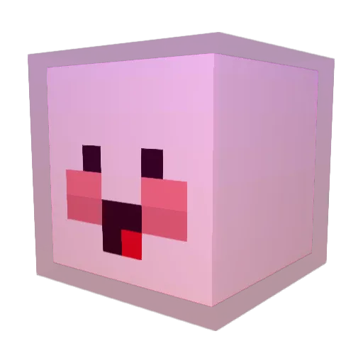 misong_ Minecraft avatar head, 3D render