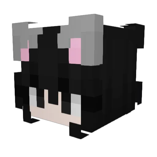 misopark Minecraft avatar head, 3D render