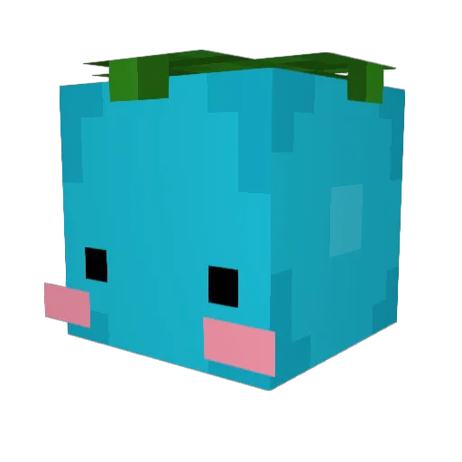 misorachan Minecraft avatar head, 3D render