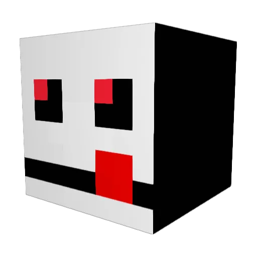 misorado Minecraft avatar head, 3D render