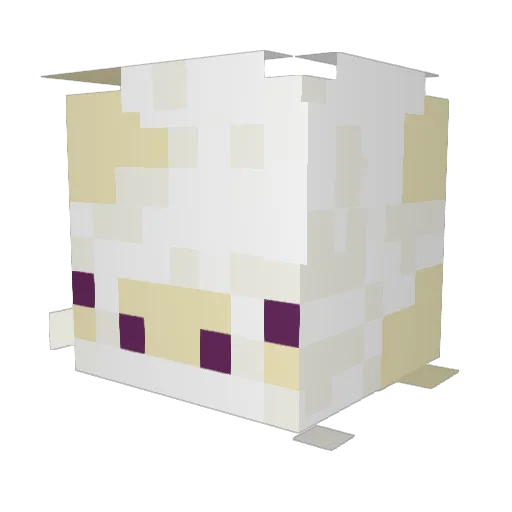 misosea Minecraft avatar head, 3D render