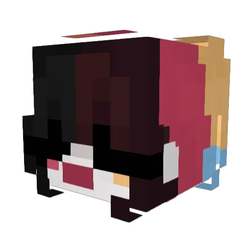 misosh Minecraft avatar head, 3D render