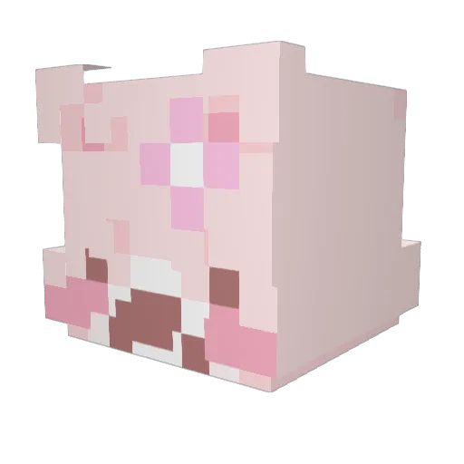 misosoot Minecraft avatar head, 3D render