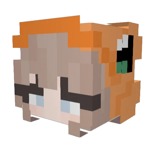 mispennywise Minecraft avatar head, 3D render