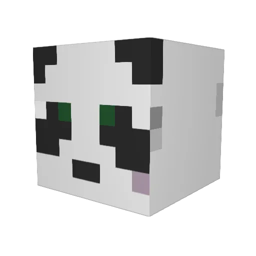 misrenten Minecraft avatar head, 3D render