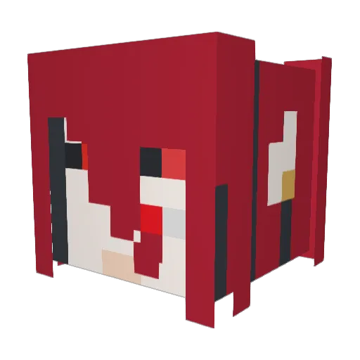 misroland Minecraft avatar head, 3D render